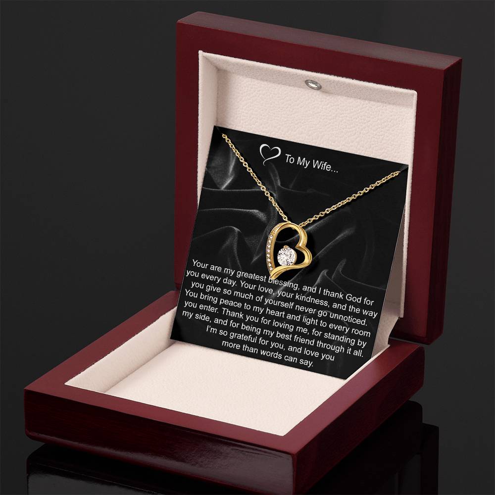Greatest Blessing Heart Pendant Necklace