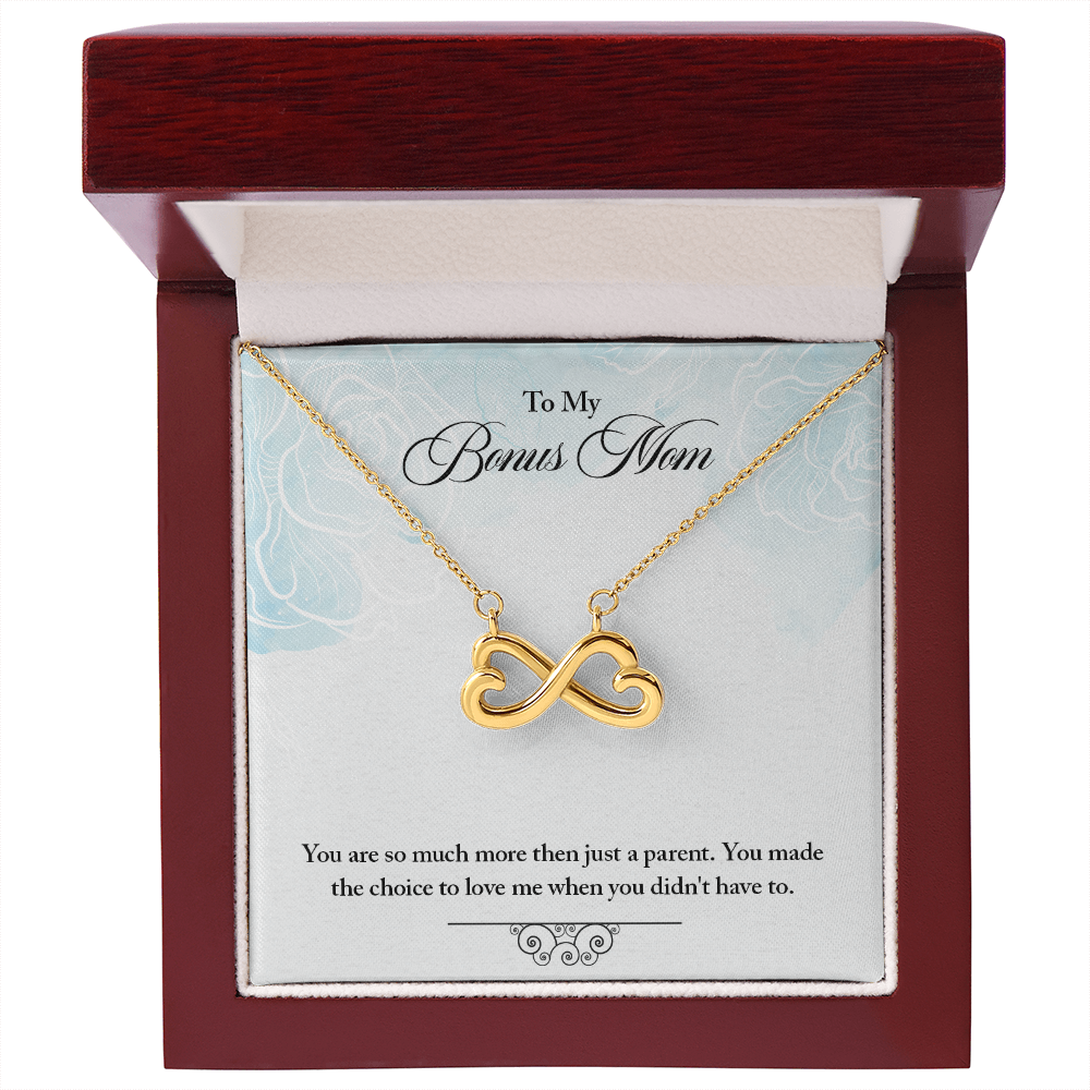 Bonus Mom Intertwined Hearts Necklace