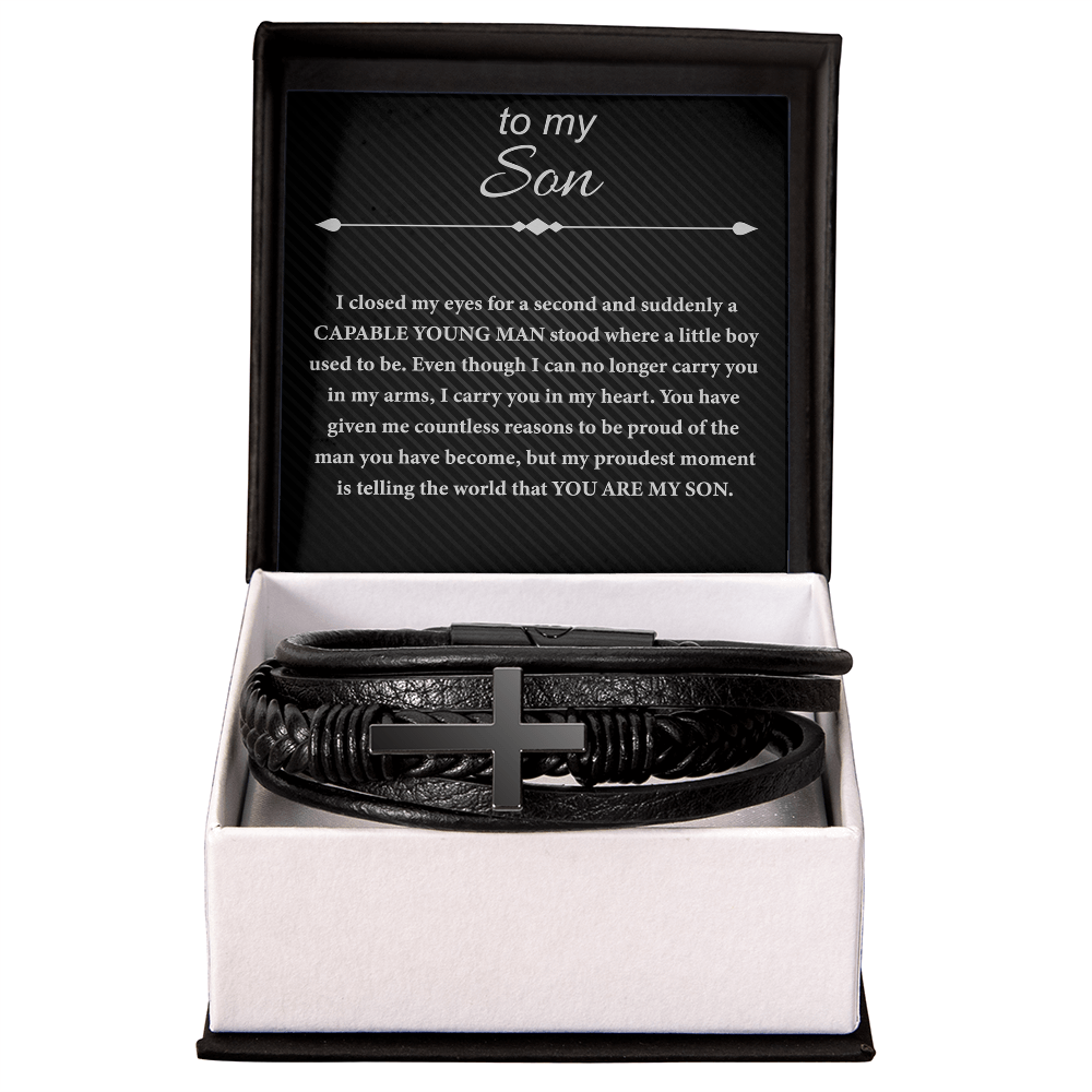 My Son Cross Bracelet