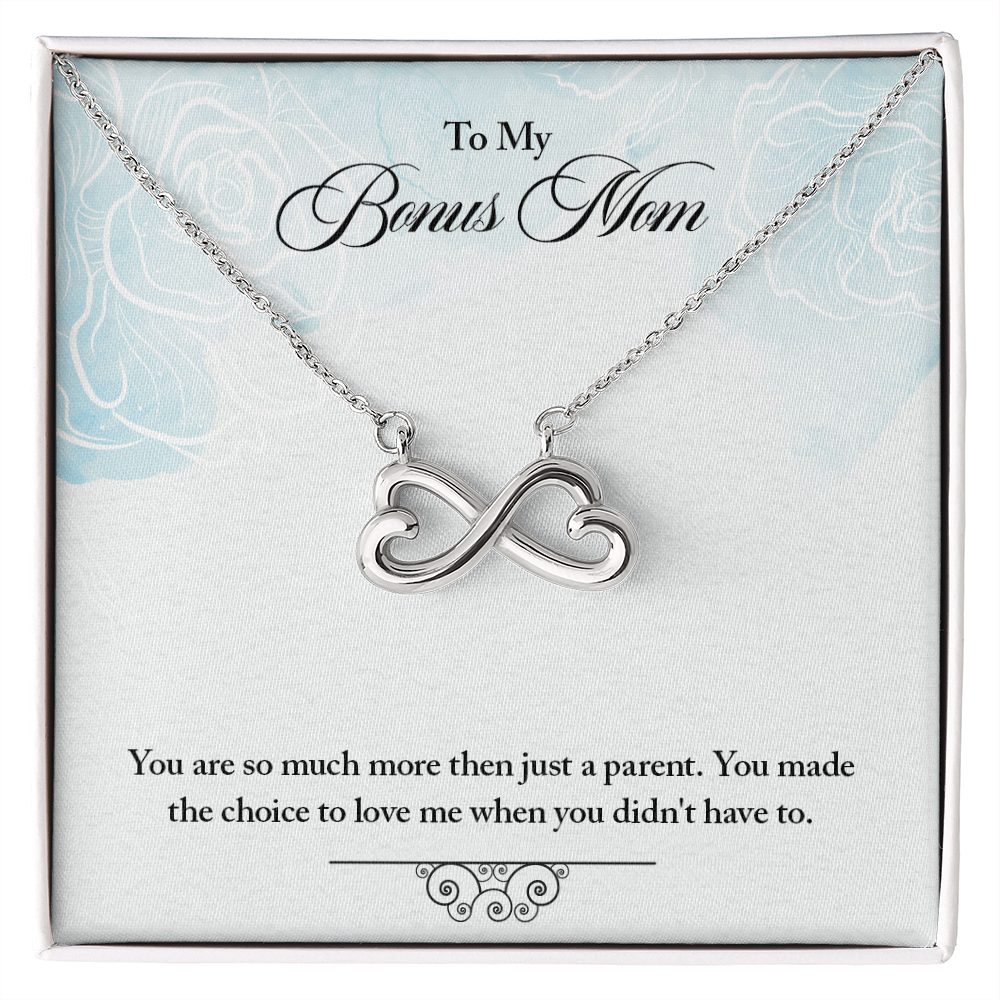 Bonus Mom Intertwined Hearts Necklace