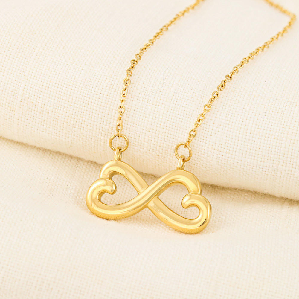 Bonus Mom Intertwined Hearts Necklace