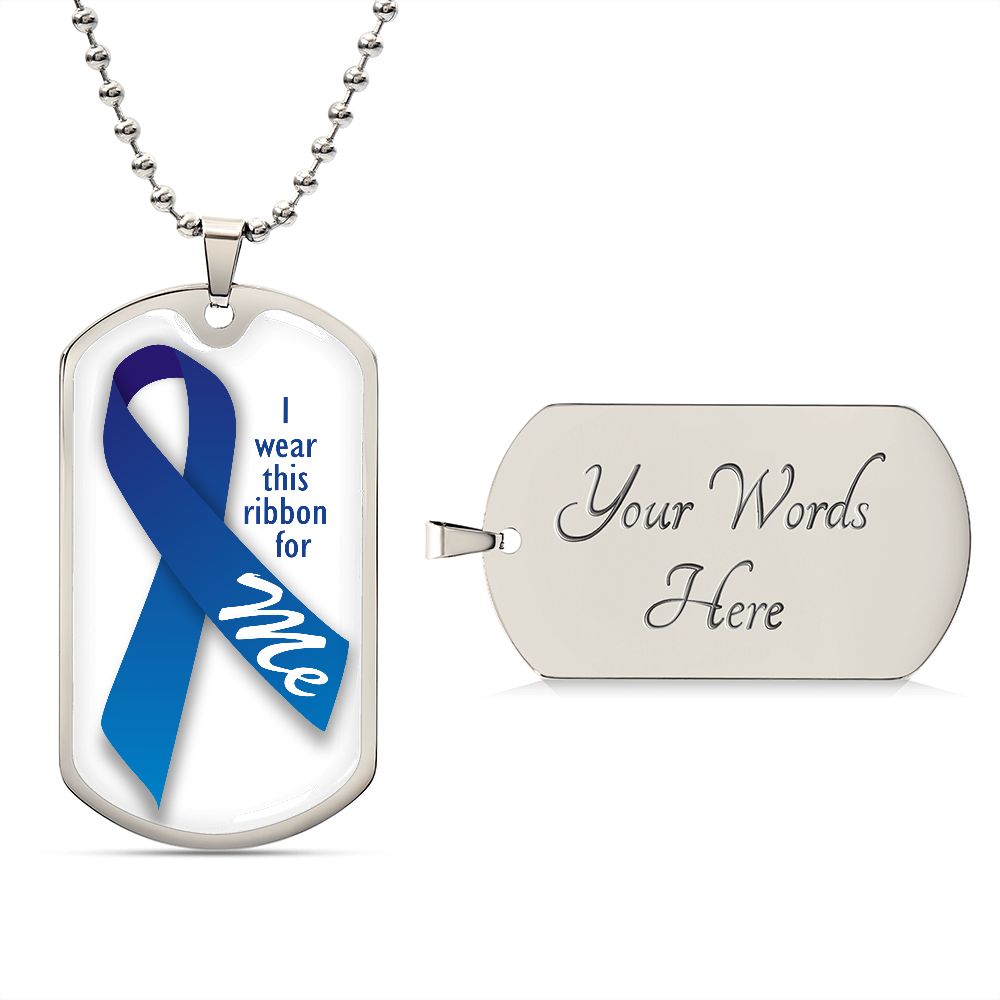 Colon dog tag me