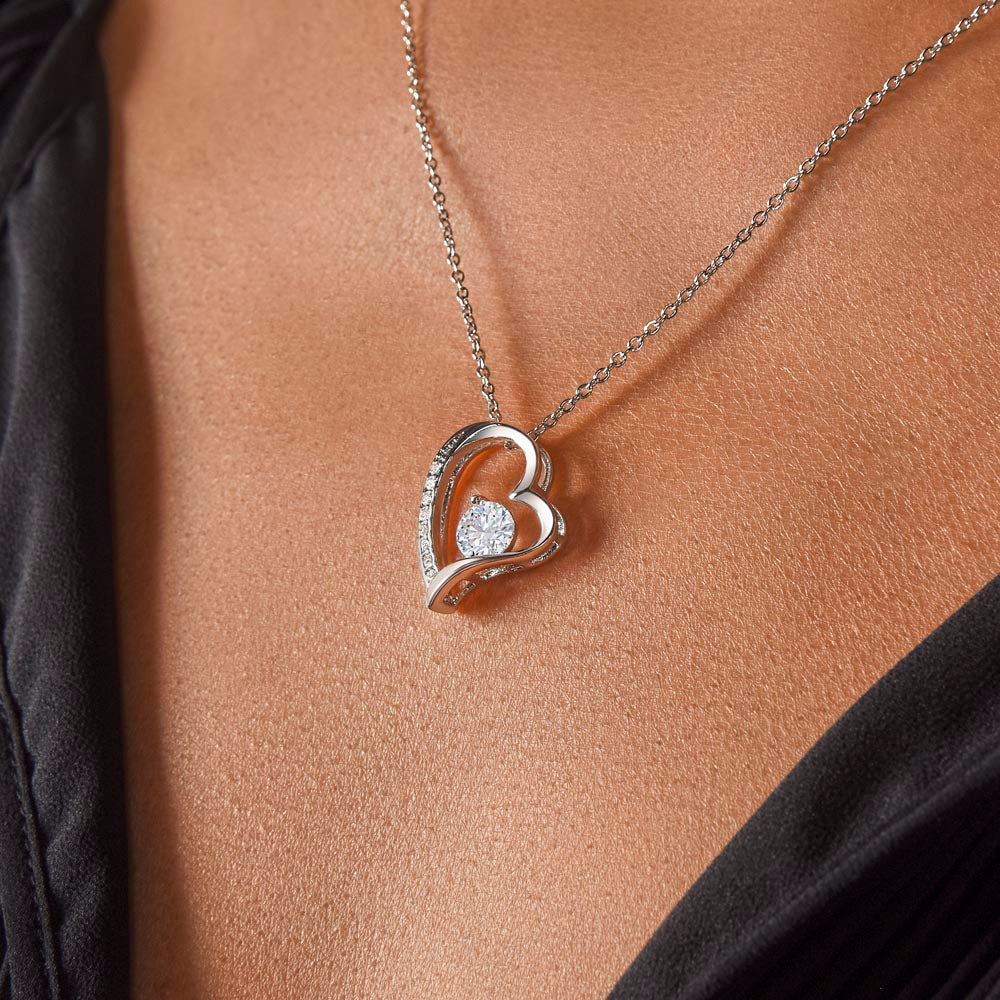 To My Wife, Love was just a word Forever Love Necklace