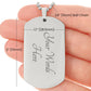 Way Maker Miracle Worker Dog Tag Necklace