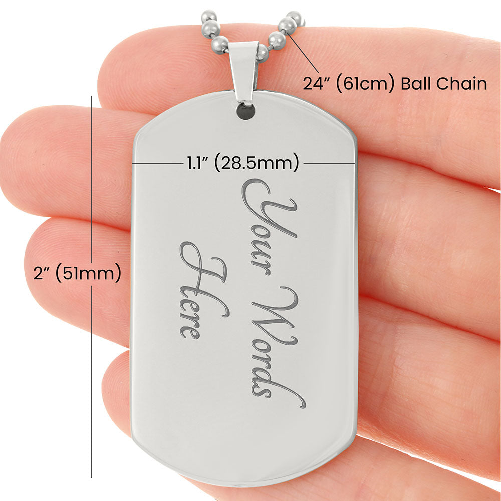 Way Maker Miracle Worker Dog Tag Necklace