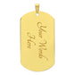 Way Maker Miracle Worker Dog Tag Necklace