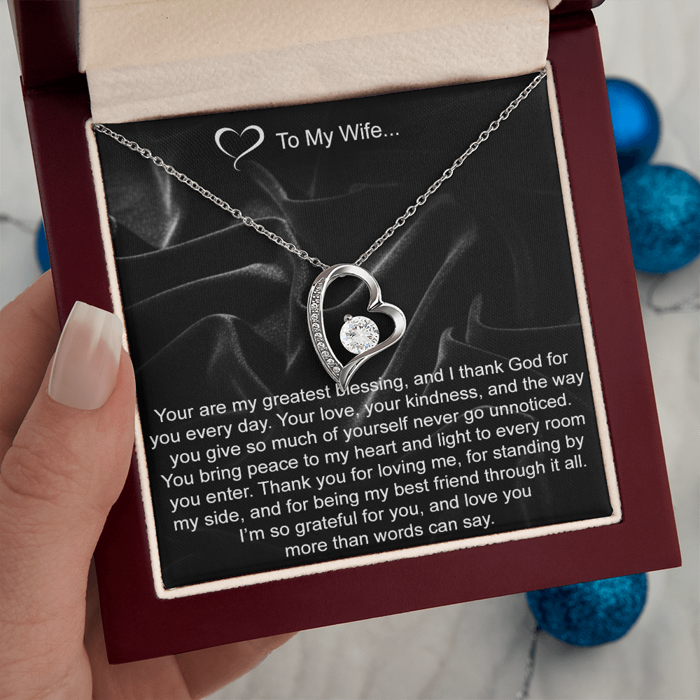 Greatest Blessing Heart Pendant Necklace