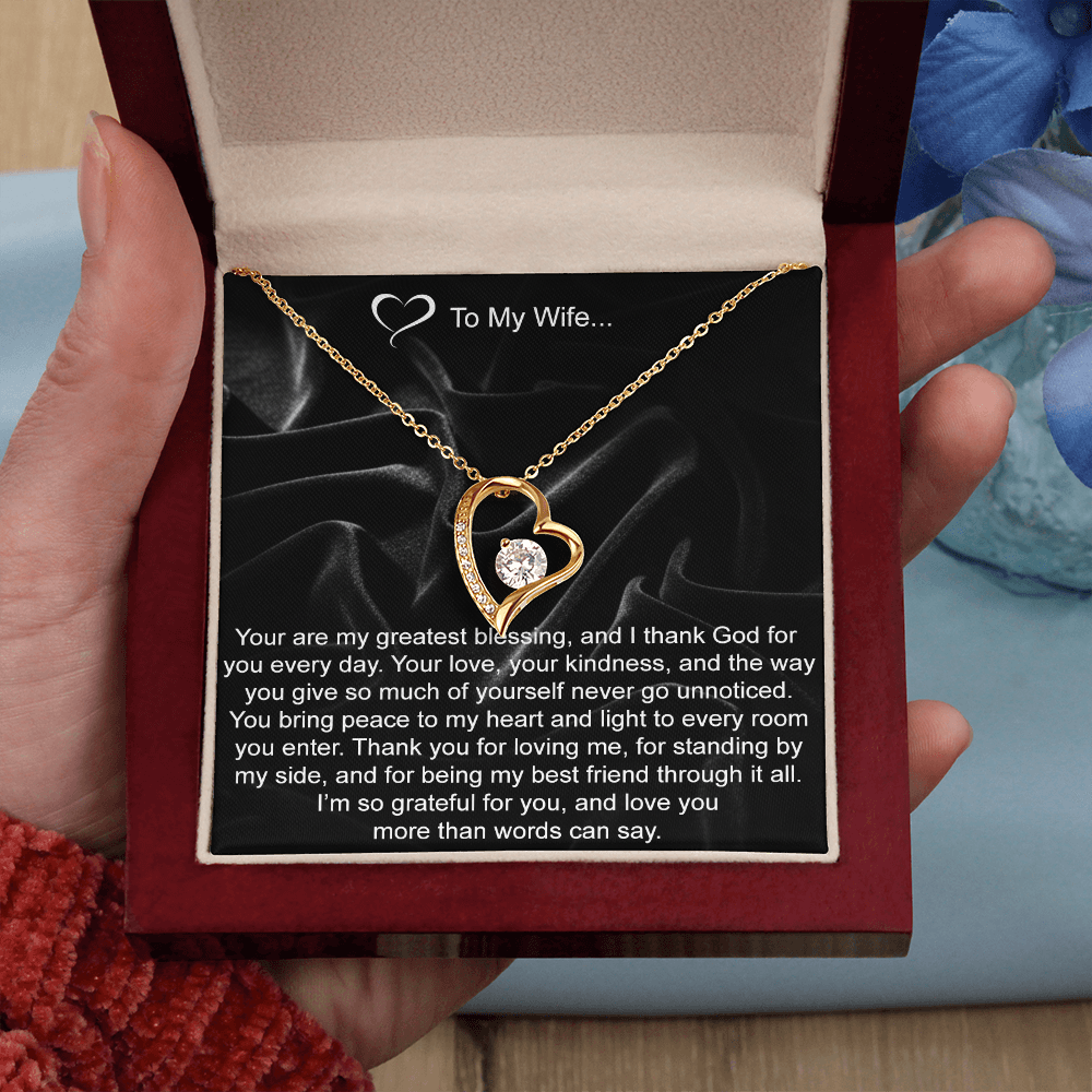 Greatest Blessing Heart Pendant Necklace