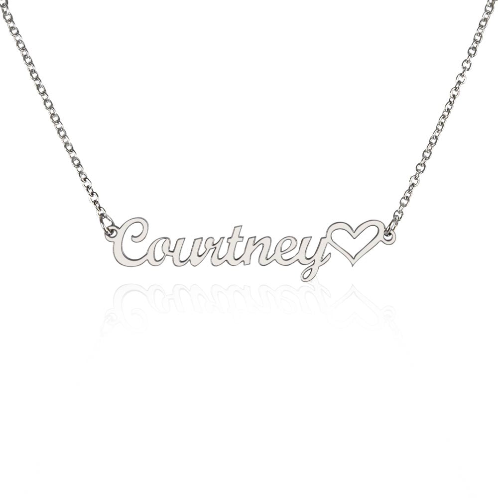 Name with Heart Necklace