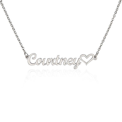 Name with Heart Necklace