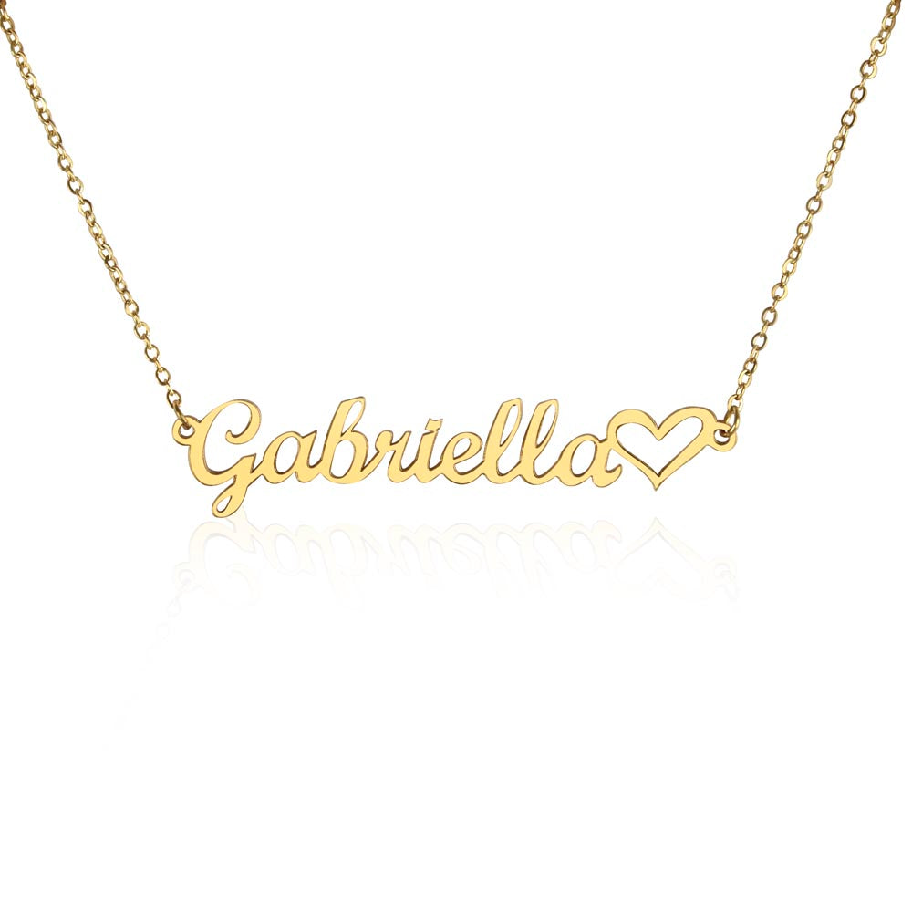 Name with Heart Necklace