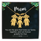 Engraved Kid Charm Necklace