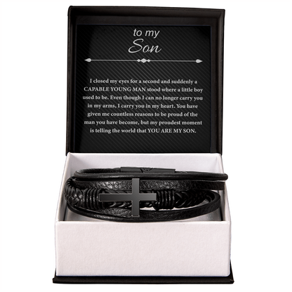 My Son Cross Bracelet