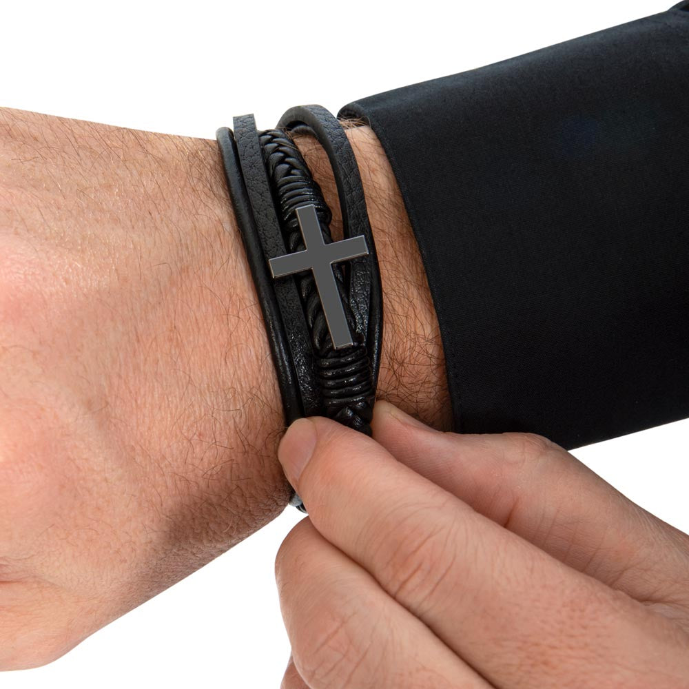My Son Cross Bracelet