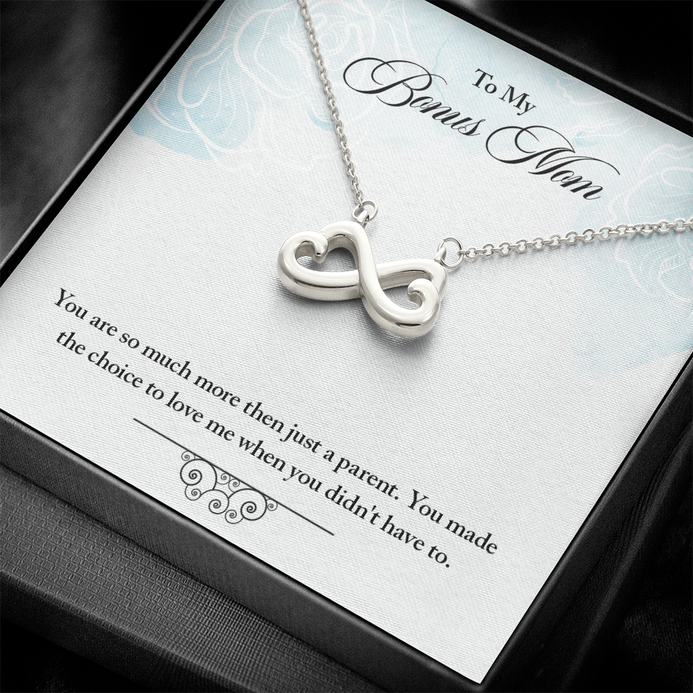 Bonus Mom Intertwined Hearts Necklace