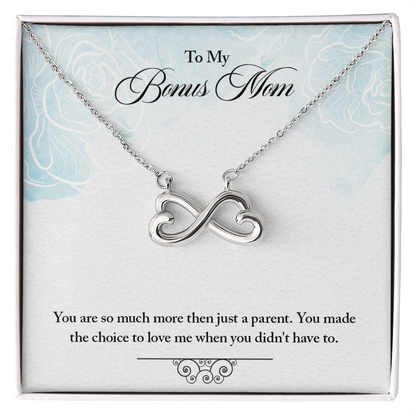 Bonus Mom Intertwined Hearts Necklace