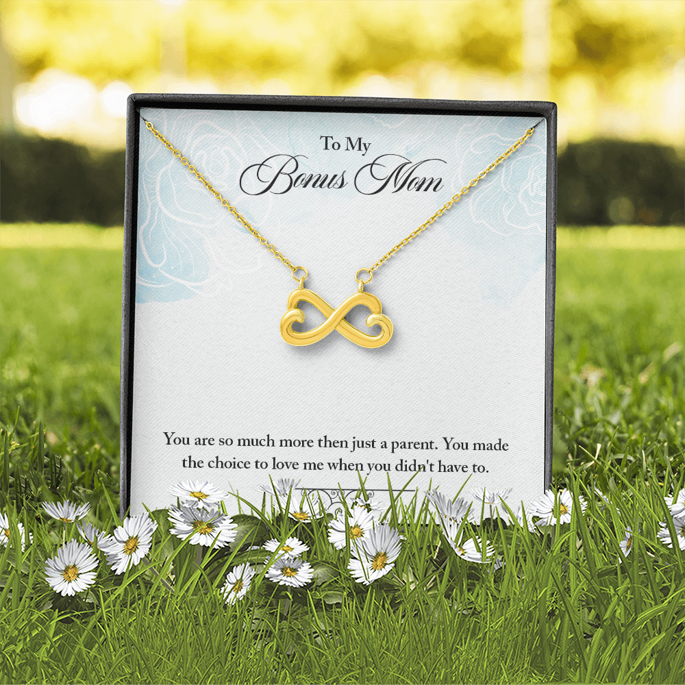 Bonus Mom Intertwined Hearts Necklace