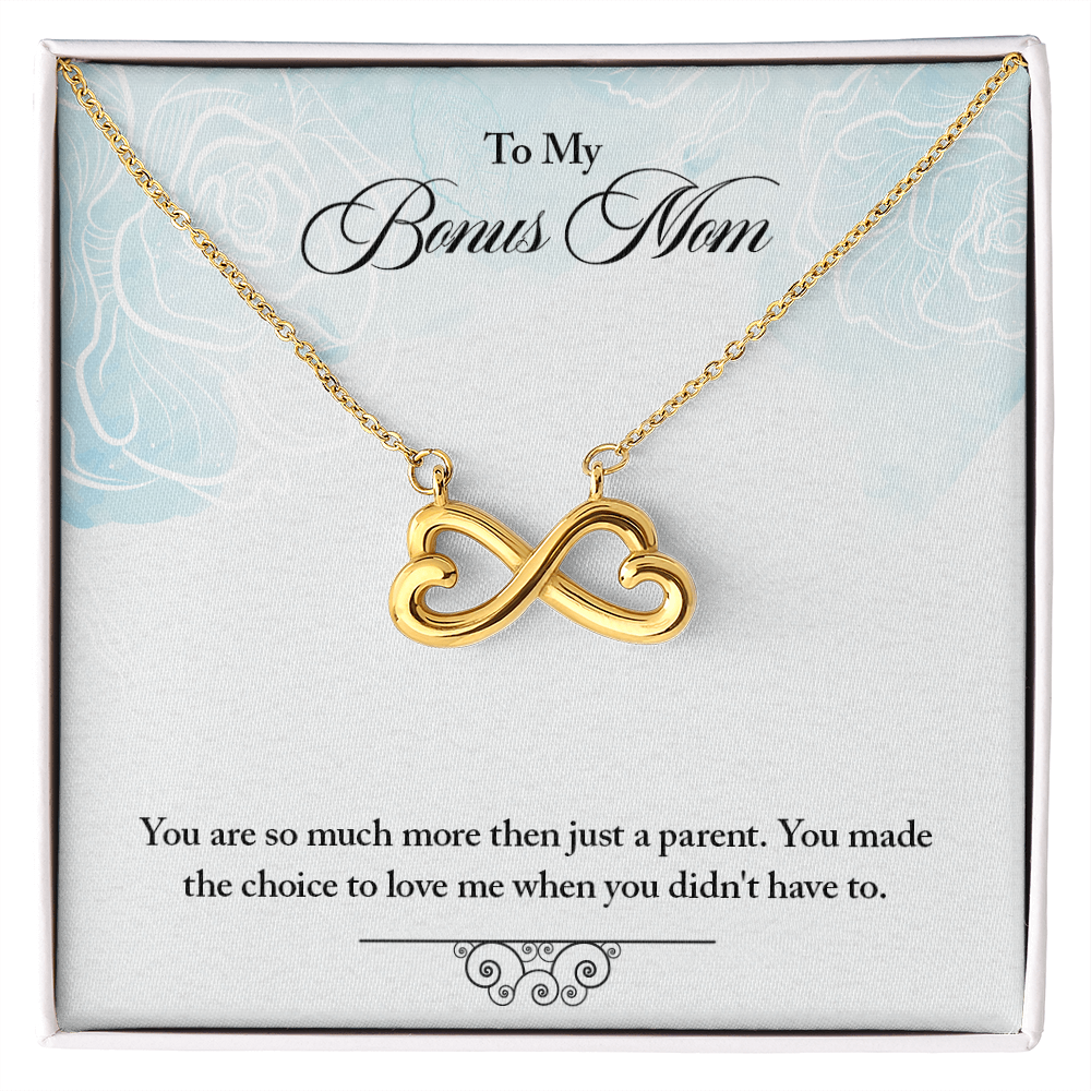 Bonus Mom Intertwined Hearts Necklace