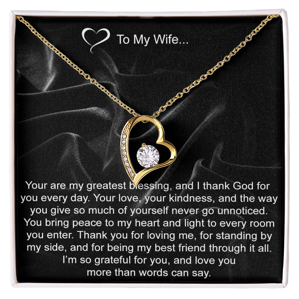 Greatest Blessing Heart Pendant Necklace