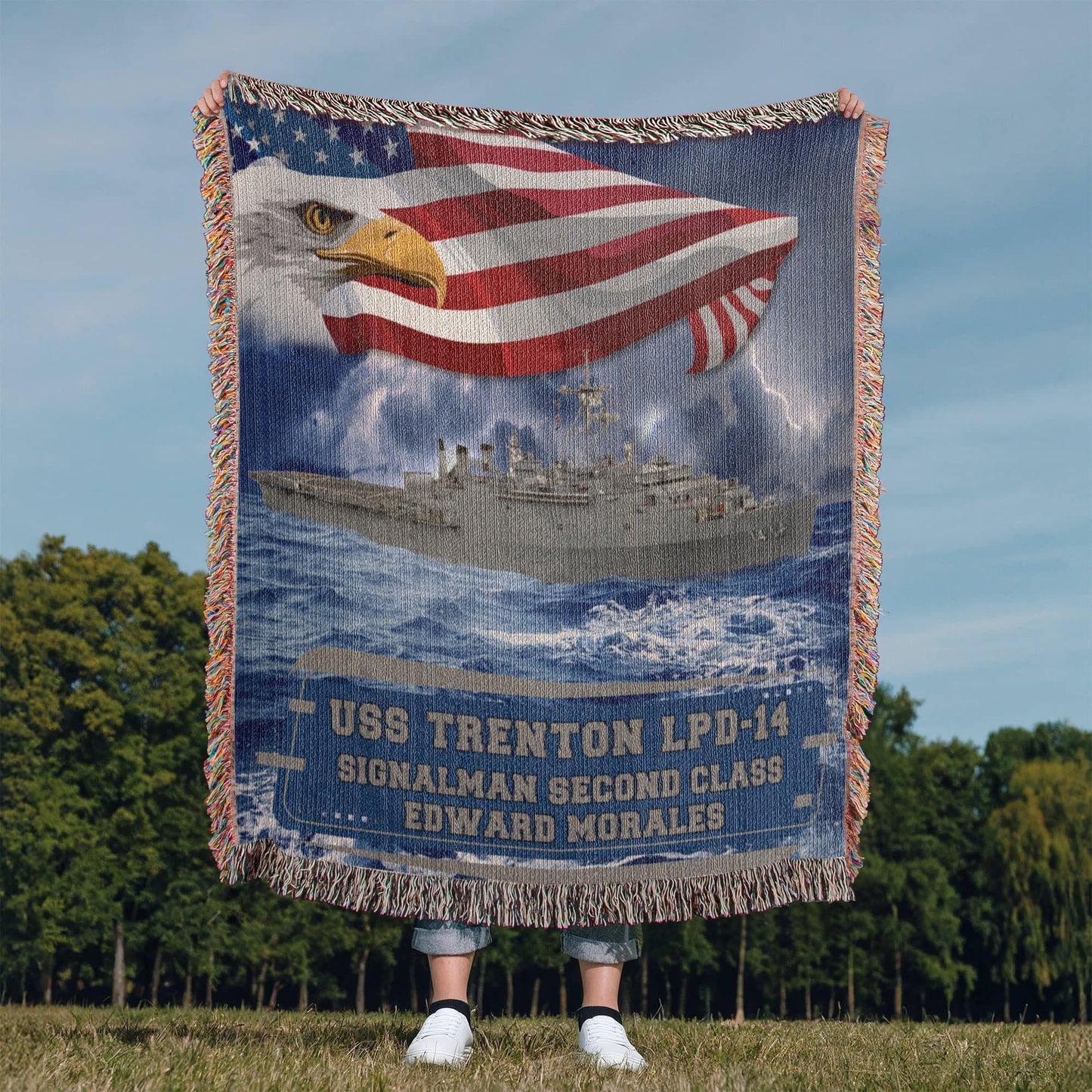 USS Trenton Blanket
