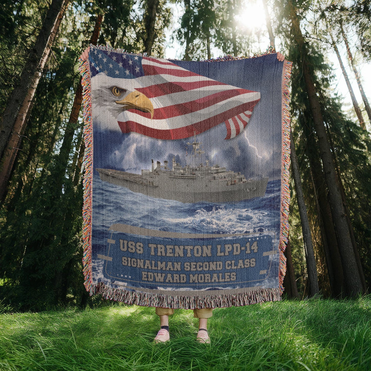 USS Trenton Blanket