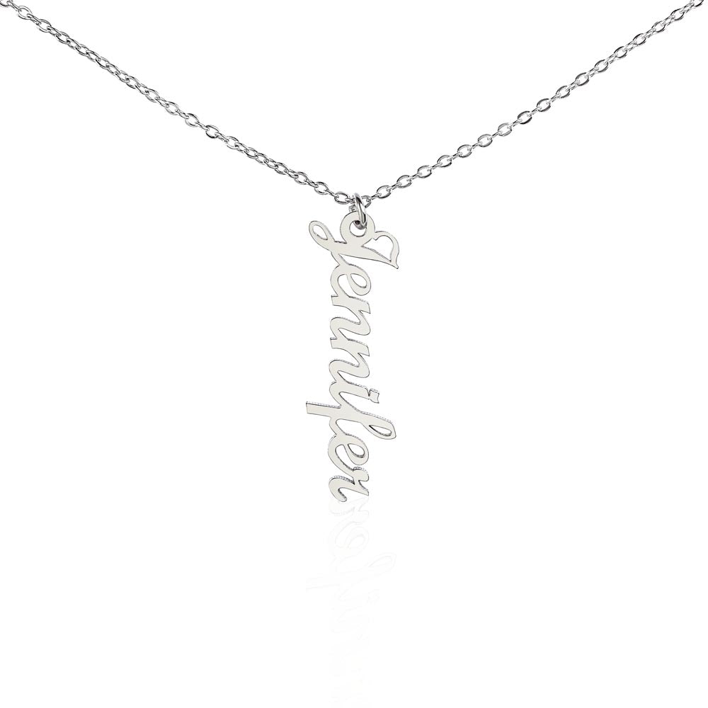 Multiple Names Vertical Necklace