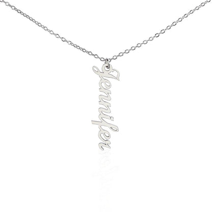 Multiple Names Vertical Necklace