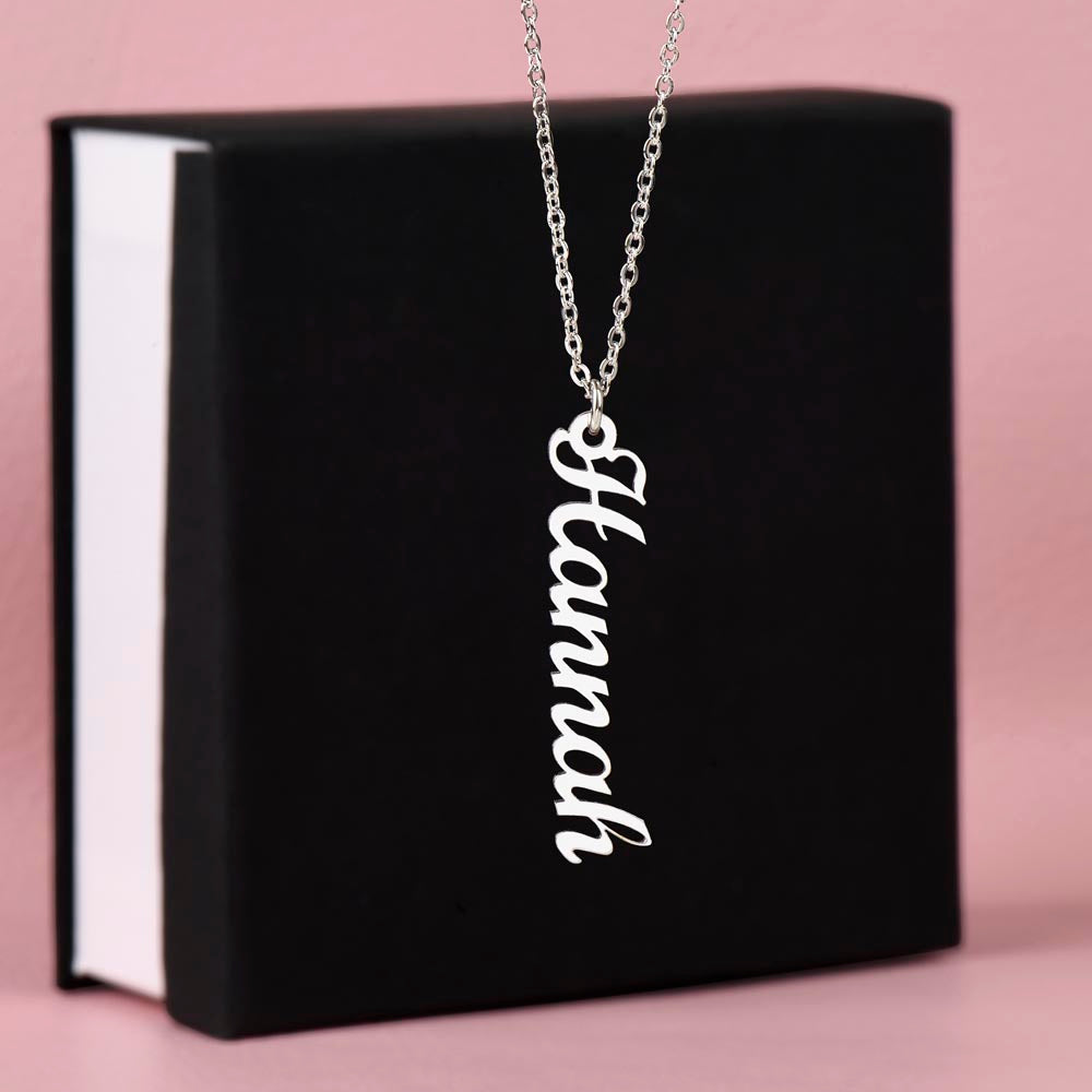 Multiple Names Vertical Necklace