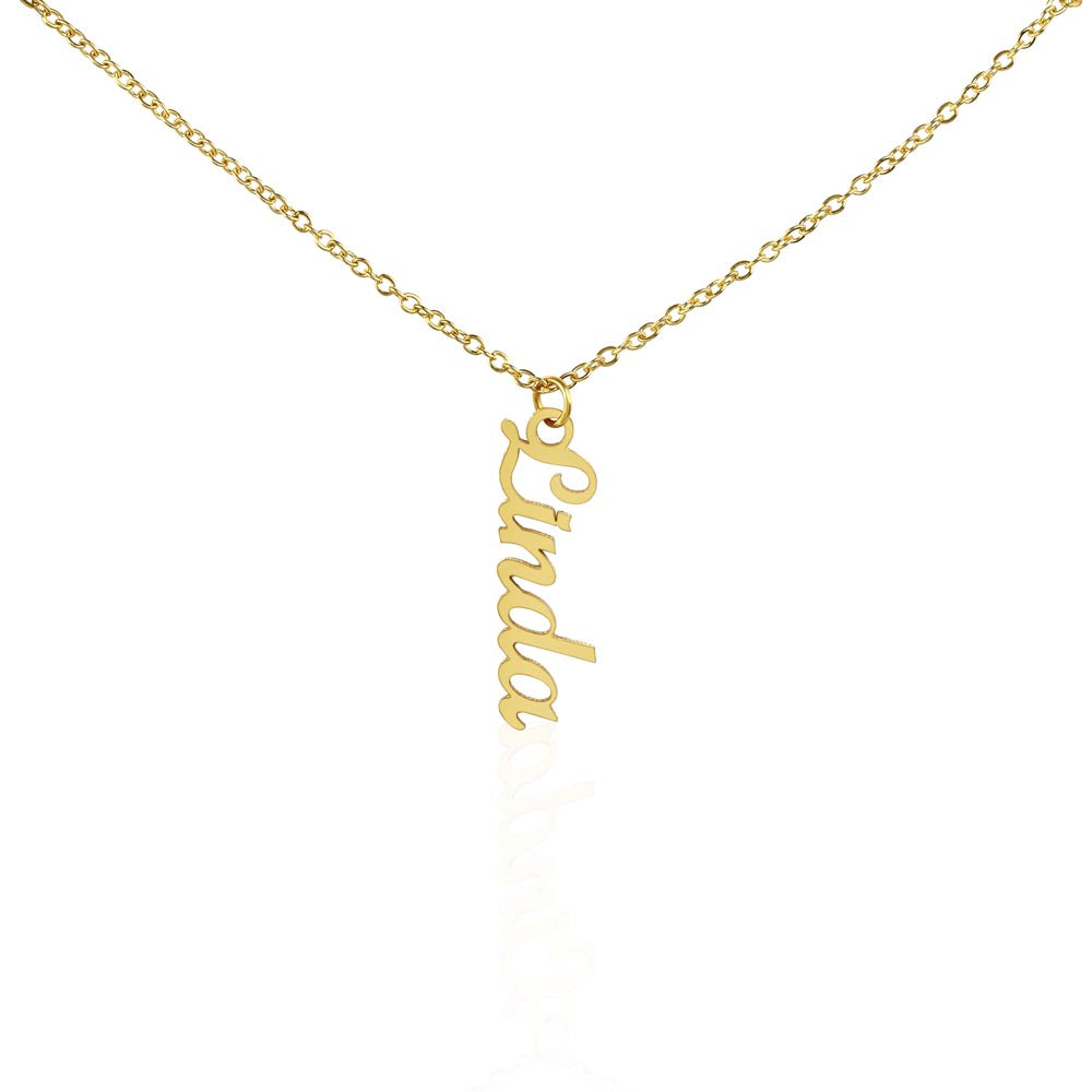 Multiple Names Vertical Necklace