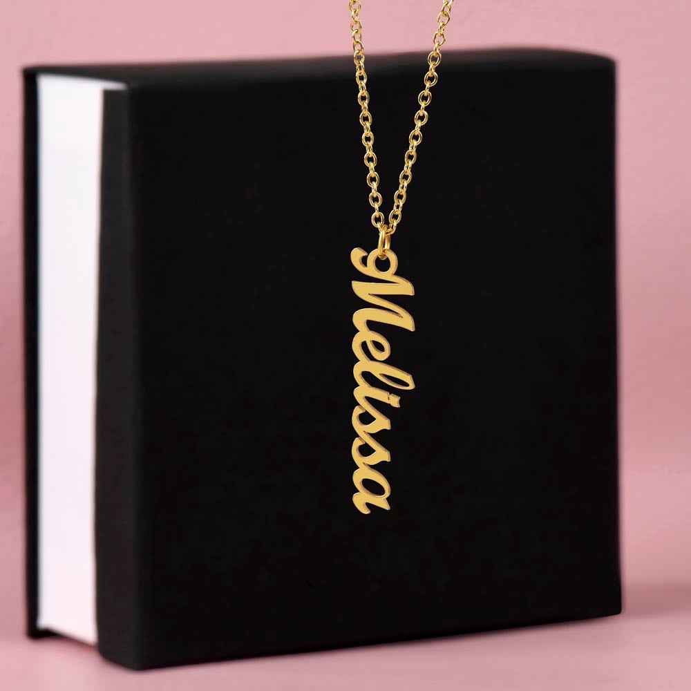 Multiple Names Vertical Necklace