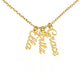 Multiple Names Vertical Necklace