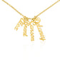 Multiple Names Vertical Necklace