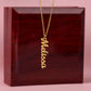 Multiple Names Vertical Necklace