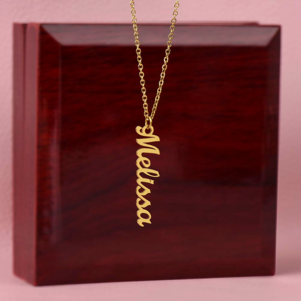Multiple Names Vertical Necklace