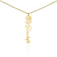 Birth Month Flower Name Necklace