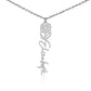 Birth Month Flower Name Necklace