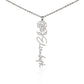 Birth Month Flower Name Necklace