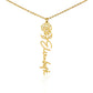 Birth Month Flower Name Necklace