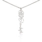 Birth Month Flower Name Necklace