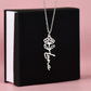 Birth Month Flower Name Necklace