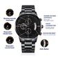 Buyer Customized Black Chronograph Watch