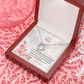 Forever My Mom Heart Necklace with Message Card