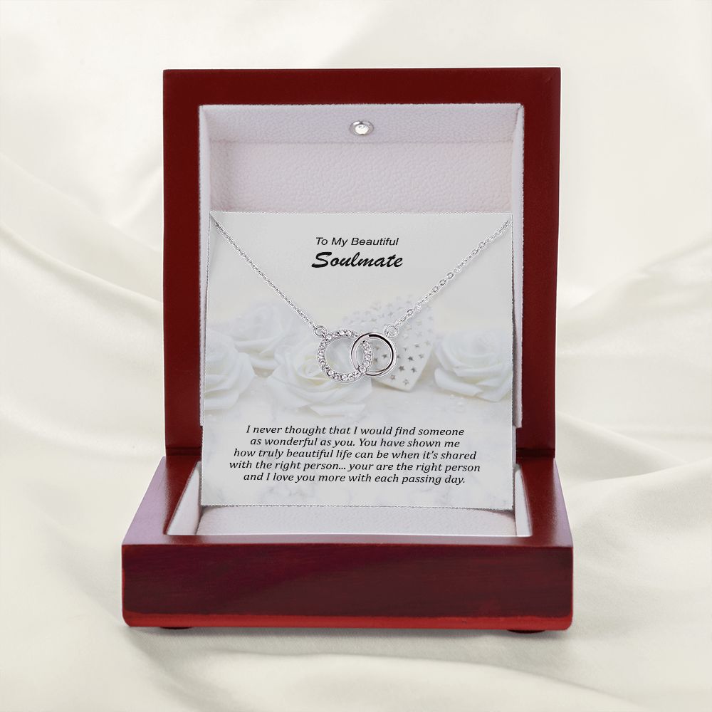 To My Beautiful Soulmate, Perfect Pair Necklace