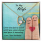 To My Wife, Love was just a word Forever Love Necklace